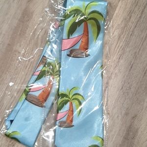 !!SALE!! 3 for $15 Silk pale blue palm tree tie